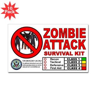 Zombie Attack Survival K Decal by ecto_radio