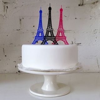 eiffel tower cake topper by miss cake