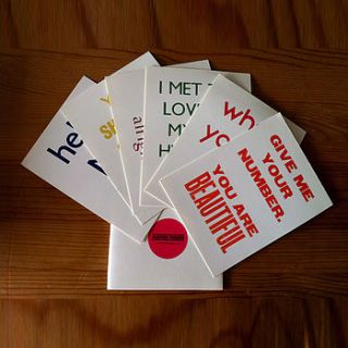 six fleeting phrases postcards by jennifer teacake