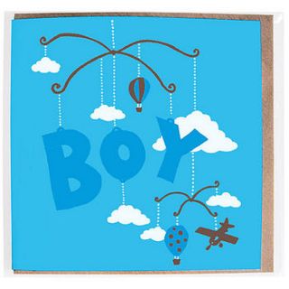 boy mobile card by solitaire