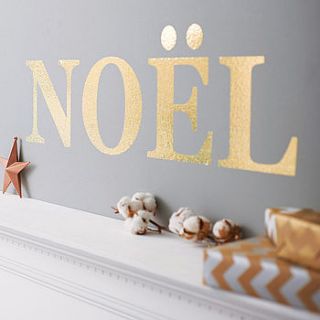 personalised glitter letter wall sticker by nutmeg