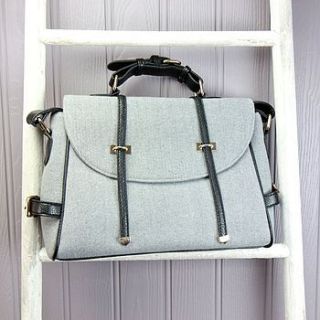grey felt satchel by lisa angel homeware and gifts