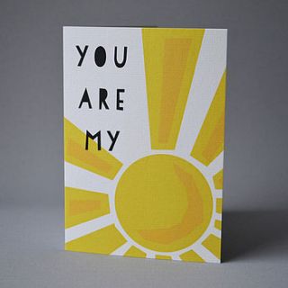 you are my sunshine card by lucy says i do