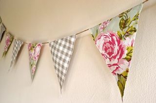 village floral bunting by bluebells & bunting