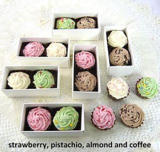 10 cupcake shaped chocolate favours by chocolate by cocoapod chocolate