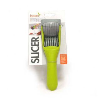 Boon Hand Held Fruit and Vegetable Slicer in Green / Gray