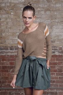  striped shoulders knit jumper was £20 by jolie moi