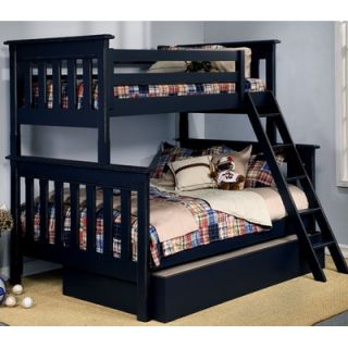 Alligator Slatted Twin Over Full Bunk Bed with Optional Trundle
