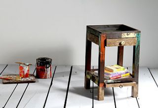 mary rose upcycled side table by little tree furniture