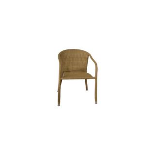 Terrace Mates Wicker Stacking Dining Arm Chairs (Set of 2)