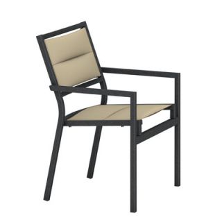 Tropitone South Beach Padded Sling Stacking Dining Arm Chair