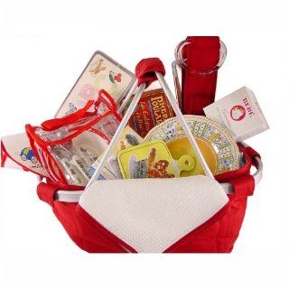 Red White Family PicNic Basket Gift Set, Something for Everyone   Cocktail Forks