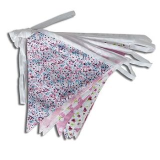 vintage floral bunting by the cotton bunting company