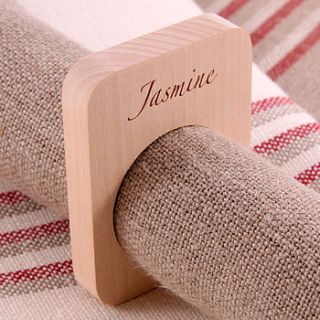 wooden napkin ring by cutture