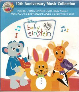 Disney Baby Einstein 10th Anniversary Music Collection Includes 3 DVDS (Baby Beethoven / Baby Mach Musical Adventure / Baby Mozart) Baby Mozart Music CD & Book (Music Is Everywhere) Movies & TV