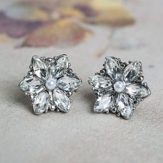 jeana diamante clip on stud earrings by anusha