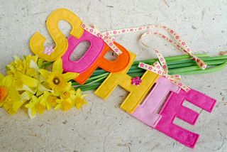 personalised name sign by mollie mae handcrafted designs