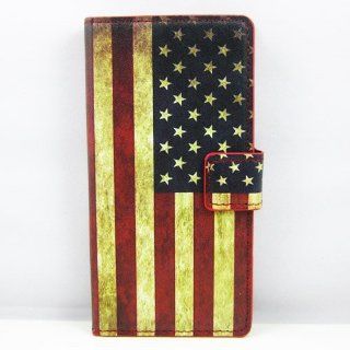 New Retro USA Flag United States US Flag High Quality Leather Case Cover Skin For Huawei Ascend P6  Cell Phones & Accessories