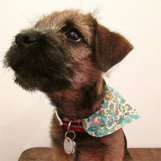 dog neckerchief bandana liberty print by edamay