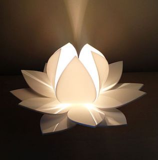 lotus flower table lamp by kirsty shaw