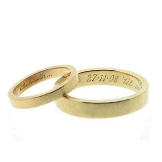 personalised handmade bespoke gold ring by rock cakes