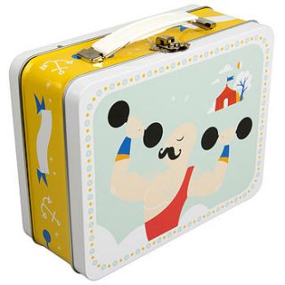 retro tin lunch box by little baby company