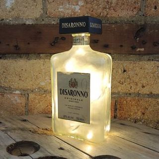 reucycled disaronno bottle lamp by reupcycled