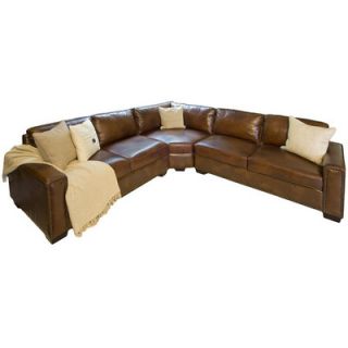 Elements Fine Home Furnishings Carlyle Leather Sectional