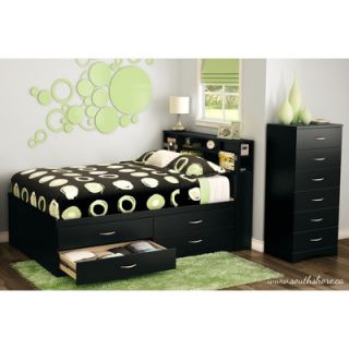 South Shore Step One Full Platform Bed with Optional Chest