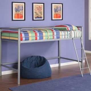 Hillsdale Universal Junior Twin Low Loft Bed with Desk and Built In