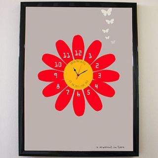 personalised daisy 'moments in time' print by geri loves emi