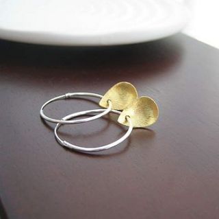 teardrop hoop earrings by evy designs