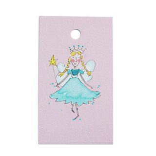fairy gift tags set of six by sophie allport