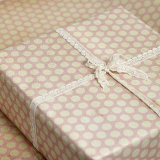 polka dot gift wrap set by katie leamon