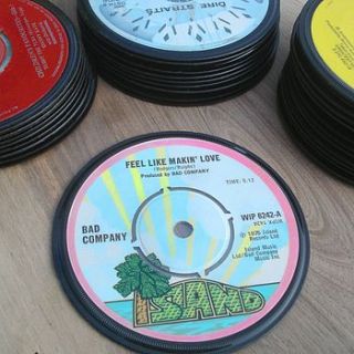 vinyl record fridge magnet   45's by vinyl village
