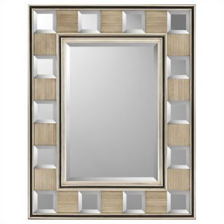Rectangle Silver Block Contemporary Mirror