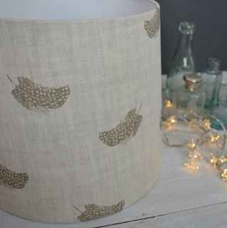 falling feathers tapered lampshade by lolly & boo lampshades