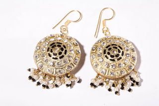 handmade earrings lac resin chunky by alkina