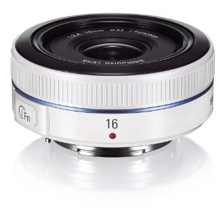 Samsung NX 16mm f/2.4 Camera Lens (White)  Camera Lenses  Camera & Photo