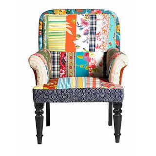 patchwork armchair by out there interiors