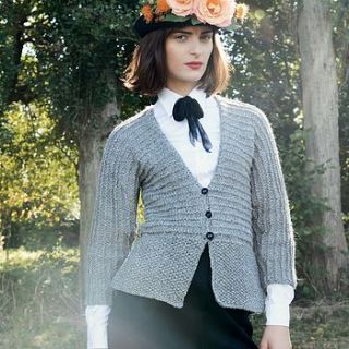 persephone cardigan knitting kit by purl alpaca designs