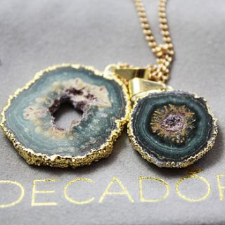 amethyst aged bloom stalactite pendant by decadorn