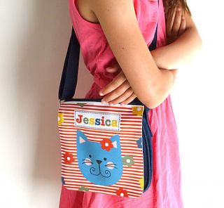 girl's personalised denim bag various designs by tillie mint
