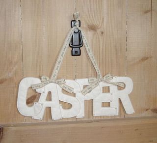 new baby / christening name gift by mollie mae handcrafted designs