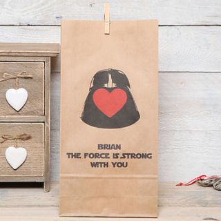 star wars personalised gift bag by red berry apple