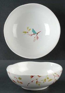 222 Fifth Egremont Birds Cereal Bowls, Set of 4 Kitchen & Dining