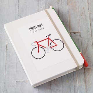 personalised bike notebook by made by ellis