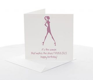 'shoes' birthday card by white hanami