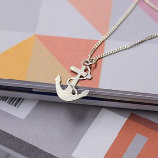 dulcie anchor necklace by dowse