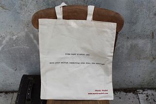 'will flirt for gin' tote bag by mardy mabel